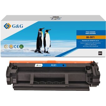  Картридж лазерный G&G GG-C071 (071) черный (1200стр.) для Canon imageCLASS LBP122dw(NA)/i-SENSYS LBP122dw/MF275dw/MF272dw(EUR) 