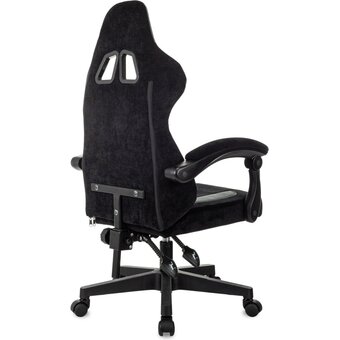  Кресло игровое Knight Wolf черный/серый крестов. пластик 