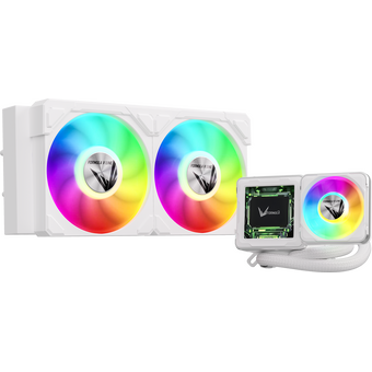  СВО Formula V Line Cryo Wing Digi 240 WH, 240mm, LCD 2.73", 2x120mm, ARGB fans, LGA115X/1200/1700/1851/1366/2011/2066, AM3/AM4 