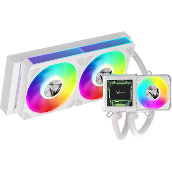  СВО Formula V Line Cryo Wing Digi 240 WH, 240mm, LCD 2.73", 2x120mm, ARGB fans, LGA115X/1200/1700/1851/1366/2011/2066, AM3/AM4 