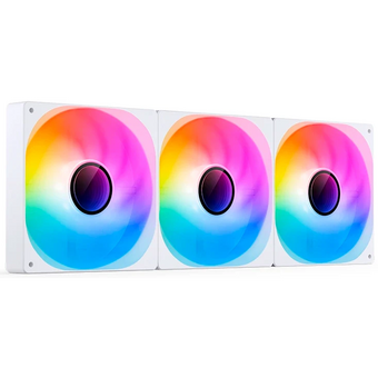  Вентилятор JONSBO ZW-140WR (3 in 1) 140х140х26мм Reverse (PWM, ARGB LED, 800-1400об/мин, белый) Retail 