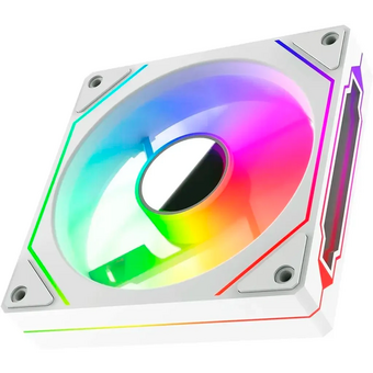  Вентилятор BLOODY CF-12, LCD (cf-12-argb120-wh) 120мм, 4-pin, 1800об/мин, 11 - 32 дБ, ARGB, белый, Ret 