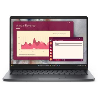  Ноутбук Dell Pro 14 (PRO14-5652) Core Ultra 5 220U 16Gb SSD512Gb Intel Graphics 14" IPS FHD+ (1920x1200) Linux grey WiFi BT Cam 