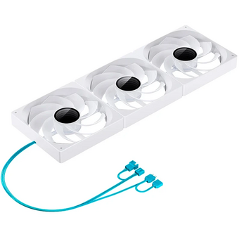  Вентилятор JONSBO ZW-140WR (3 in 1) 140х140х26мм Reverse (PWM, ARGB LED, 800-1400об/мин, белый) Retail 