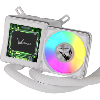  СВО Formula V Line Cryo Wing Digi 240 WH, 240mm, LCD 2.73", 2x120mm, ARGB fans, LGA115X/1200/1700/1851/1366/2011/2066, AM3/AM4 