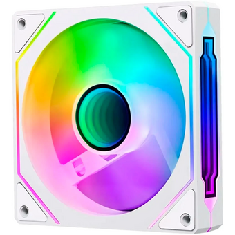  Вентилятор BLOODY CF-12, LCD (cf-12-argb120-wh) 120мм, 4-pin, 1800об/мин, 11 - 32 дБ, ARGB, белый, Ret 