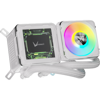  СВО Formula V Line Cryo Wing Digi 240 WH, 240mm, LCD 2.73", 2x120mm, ARGB fans, LGA115X/1200/1700/1851/1366/2011/2066, AM3/AM4 