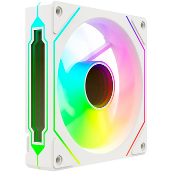  Вентилятор BLOODY CF-12, LCD (cf-12-argb120-wh) 120мм, 4-pin, 1800об/мин, 11 - 32 дБ, ARGB, белый, Ret 