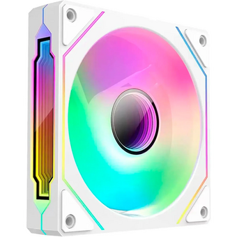  Вентилятор BLOODY CF-12, LCD (cf-12-argb120-wh) 120мм, 4-pin, 1800об/мин, 11 - 32 дБ, ARGB, белый, Ret 