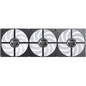  Вентилятор JONSBO ZW-140B (3 in 1) 140х140х26мм (PWM, ARGB LED, 800-1800об/мин, черный) Retail 