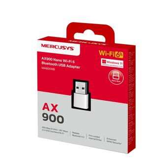  Сверхкомпактный USB-адаптер Mercusys MA60XNB с поддержкой Wi-Fi 6 AX900 и Bluetooth 