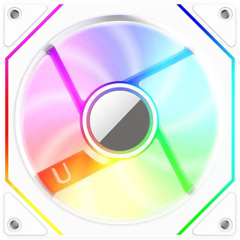  Вентилятор BLOODY CF-11 LCD (cf-11-argb120-wh) 120мм, 4-pin, 1800об/мин, 11 - 32 дБ, ARGB, белый, Ret 