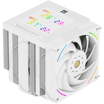  Кулер Thermalright Phantom Spirit 120 Digital Snow (TRPS120DSNOW) LGA115X/1200/1700/1851/AM4/AM5 (Dual Tower, 2x120mm ARGB PWM Fan) 