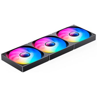  Вентилятор JONSBO ZW-140BR (3 in 1) 140х140х26мм Reverse (PWM, ARGB LED, 800-1400об/мин, черный) Retail 