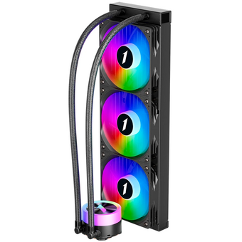  СВО 1STPLAYER TS1 360 Black (TS1-360-BK) / 3x120mm, ARGB, 300W TDP 