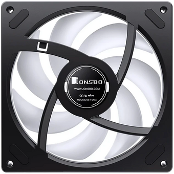  Вентилятор JONSBO ZA-140B 140х140х28мм (PWM, ARGB LED, 700-1800об/мин, черный) Retail 