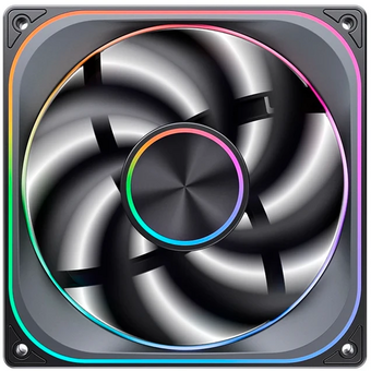  Вентилятор JONSBO ZA-140B 140х140х28мм (PWM, ARGB LED, 700-1800об/мин, черный) Retail 