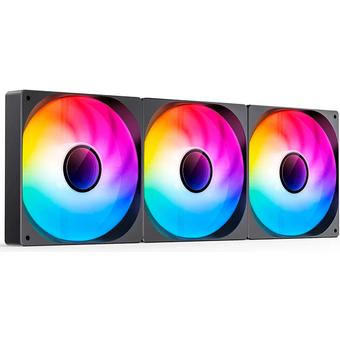  Вентилятор JONSBO ZW-140BR (3 in 1) 140х140х26мм Reverse (PWM, ARGB LED, 800-1400об/мин, черный) Retail 