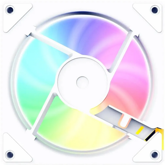  Вентилятор BLOODY CF-11 LCD (cf-11-argb120-wh) 120мм, 4-pin, 1800об/мин, 11 - 32 дБ, ARGB, белый, Ret 