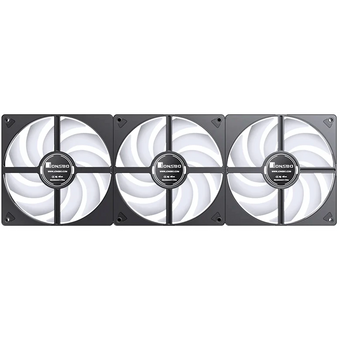  Вентилятор JONSBO ZW-140BR (3 in 1) 140х140х26мм Reverse (PWM, ARGB LED, 800-1400об/мин, черный) Retail 