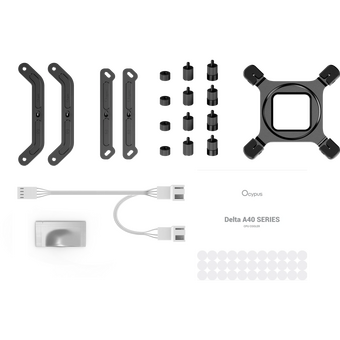  Кулер Ocypus Delta A40 Elite WH Dual Fan (Delta-A40-WH2NNWN00X-GL) 