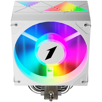  Кулер 1STPLAYER Cryo CY12L White / 4HPx6mm, single tower, 1x120mm ARGB fan, 750-1900 RPM, 57.6 CFM, 38.2 dBA 