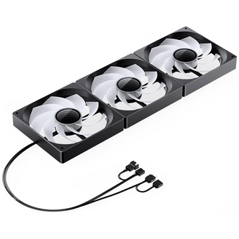  Вентилятор JONSBO ZW-140BR (3 in 1) 140х140х26мм Reverse (PWM, ARGB LED, 800-1400об/мин, черный) Retail 