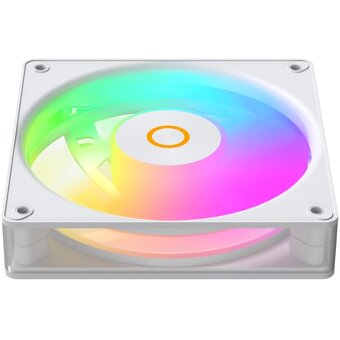  Вентилятор Ocypus Gamma F12 Elite WH ARGB Reverse Blade 3 IN 1, 120x120x25mm, 4-Pin PWM, 600-1800 RPM, 26 DBA Max, Hydro Bearing 