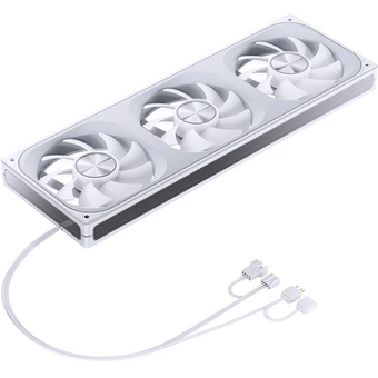  Вентилятор JONSBO ZA-360WR (3 in 1) 120х120х28мм Reverse (PWM, ARGB LED, 700-2400об/мин, белый) Retail 