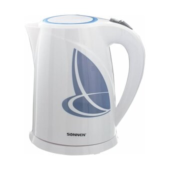  Электрочайник SONNEN KT-1767 белый/синий 