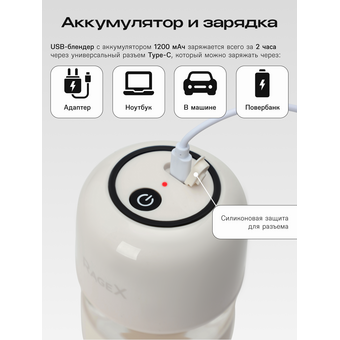  Блендер RageX R1504-112 парное молоко 