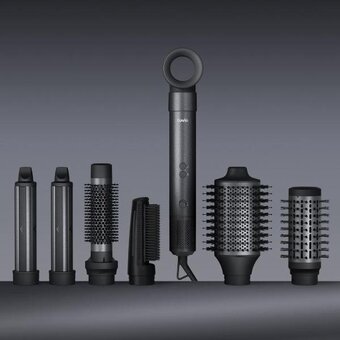  Фен-щётка Tuvio HBI1411 тёмный металлик 