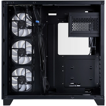  Корпус 1STPLAYER Megaview MV8-TP ARGB Black (MV8-TP-BK-6FC7R-1FC7-HUB2) / ATX / 7x120mm ARGB fans hub 
