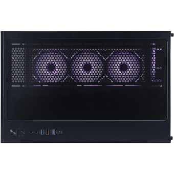  Корпус 1STPLAYER Megaview MV8-TP ARGB Black (MV8-TP-BK-6FC7R-1FC7-HUB2) / ATX / 7x120mm ARGB fans hub 