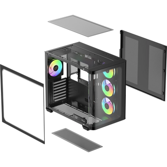  Корпус Ocypus Iota C70 BK Curve ARGB Digital (Iota-C70-BKD400CD-GL) 