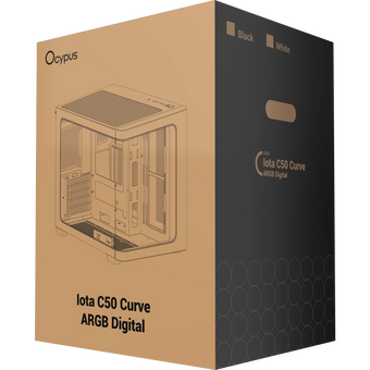  Корпус Ocypus Iota C50 BK Curve ARGB Digital mATX без БП (Iota-C50-BKD300CD-GL) 