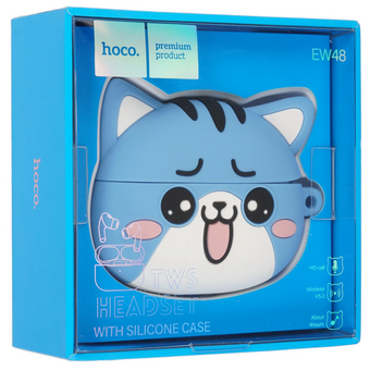  Наушники bluetooth HOCO EW48 True wireless stereo headset голубой 