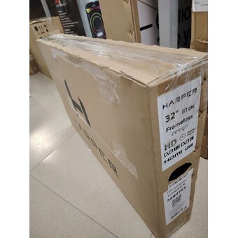  УЦ Телевизор Harper 32R470T чёрный (плохая упаковка, обновление ПО) 