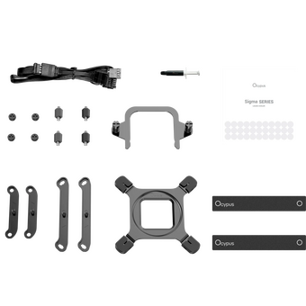  СВО Ocypus Sigma L24 BK ARGB, 240mm, LCD Pump 2.4", 2x120mm ARGB fans, LGA115X/1200/1700/18XX, AM4/AM5 
