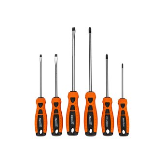  Набор отверток Грандмастер 11782 SL/Ph, 6шт, SPARTA Point, CrV, двухкомпонентные рукояти, пластиковый футляр 