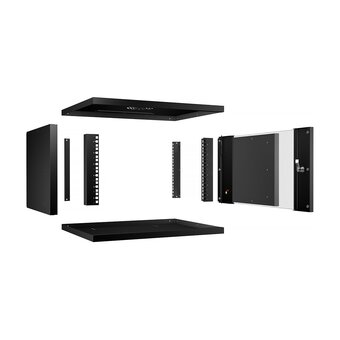  Шкаф коммутационный CABEUS WSC-05D-6U55/45-BK 