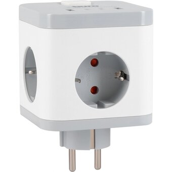  Сетевой разветвитель Buro BU-PW3UC-W белый 