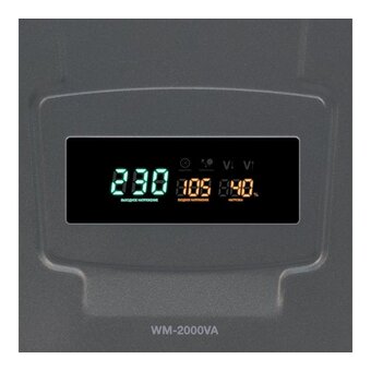 Стабилизатор напряжения POWERCOM WM-2000VA графитовый 