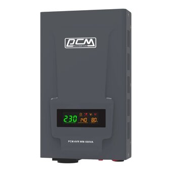  Стабилизатор напряжения POWERCOM WM-500VA графитовый 