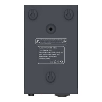  Стабилизатор напряжения POWERCOM WM-500VA графитовый 