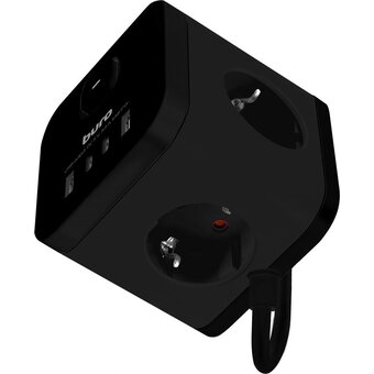  Сетевой удлинитель Buro BU-PC3.1UС-B 1.5м, черный 