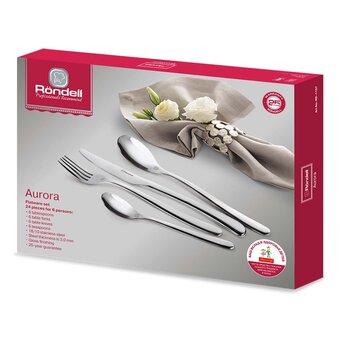  Набор столовых приборов Rondell Aurora RD-1157 стальной 