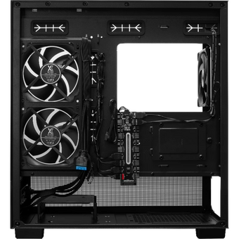  Корпус XASTRA Q500M 3ARGB-FG-C10-UC Black (Q500M-3FG12A-C10-UC) mATX/Aquarium/Screewless/ 3x120mm ARGB PWM FG fans/Argb+PWM HUB 10port/ Type-C 