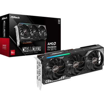  Видеокарта ASRock AMD Radeon RX 9070 Challenger 16ГБ (RX9070 CL 16G), GDDR6, Ret 