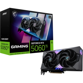  Видеокарта MSI RTX 5060 Ti 16G Gaming, 16Gb 128bit GDDR7 2572/28000/HDMIx1/DP PCI-E 5.0 